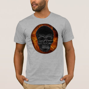 Feuer-Schädel T-Shirt