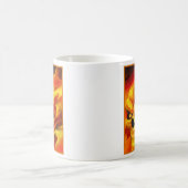 Feuer-Schädel-Tasse Kaffeetasse (Mittel)