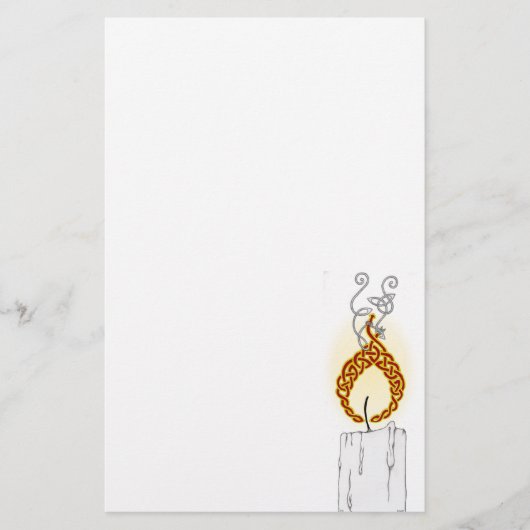 Feuer-Schlangenbriefpapier Briefpapier (Vorderseite)