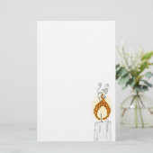 Feuer-Schlangenbriefpapier Briefpapier (Stehend Vorderseite)