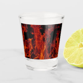Feuer Schnapsglas