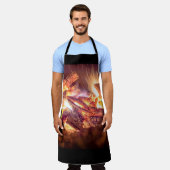 Feuer Schürze (Getragen)