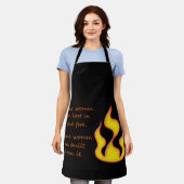 FEUER SCHÜRZE (Getragen)