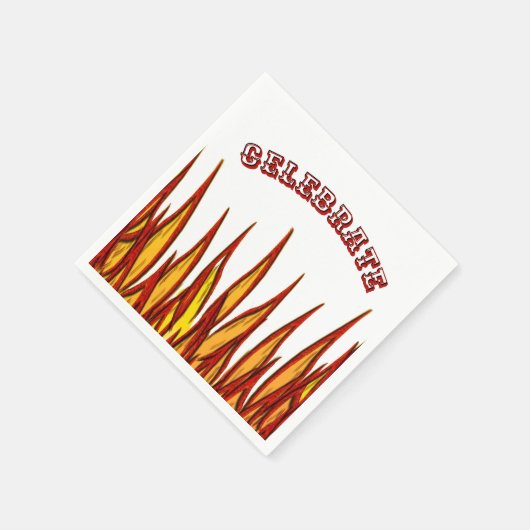 Feuer Serviette (Ecke)