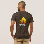 Feuer-Shirt T-Shirt (Schwarz voll)