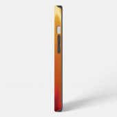 Feuer - Simulierte Flammen abstrakte Kunst iPhone Hülle (Linke Seite)