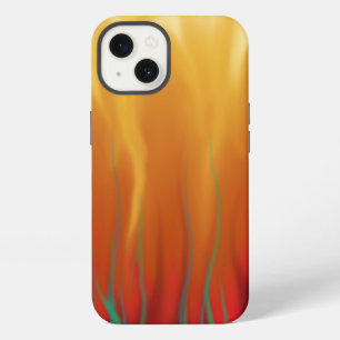 Feuer - Simulierte Flammen abstrakte Kunst iPhone 13 Hülle