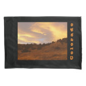 Feuer Sonnenuntergang auf Bergpillowcase Kissenbezug (Vorderseite)