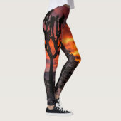 Feuer — Sonnenuntergang Leggings (Rechts)