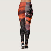Feuer — Sonnenuntergang Leggings (Rückseite)
