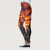 Feuer — Sonnenuntergang Leggings (Links)
