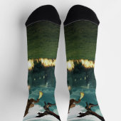 Feuer speiende Drachenburg Socken (Oben)