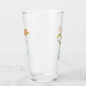 Feuer speiender Stockmann Glas (Rechts)