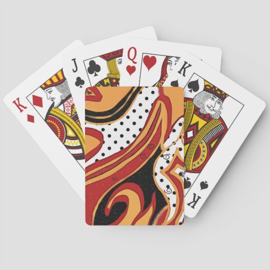 Feuer Spielkarten (Rückseite)