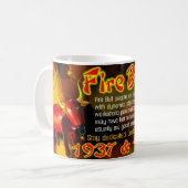 Feuer Stier geborenes 1937, 1997 Kaffeetasse (Vorderseite Links)