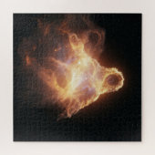 Feuer strahlender Geist in mystischer, unbekannter Puzzle (Horizontal)