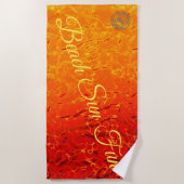 Feuer Strandtuch (Vorderseite)