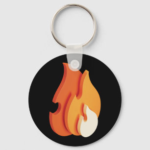 Feuer (Symbol für 3D-Flammen) Schlüsselanhänger