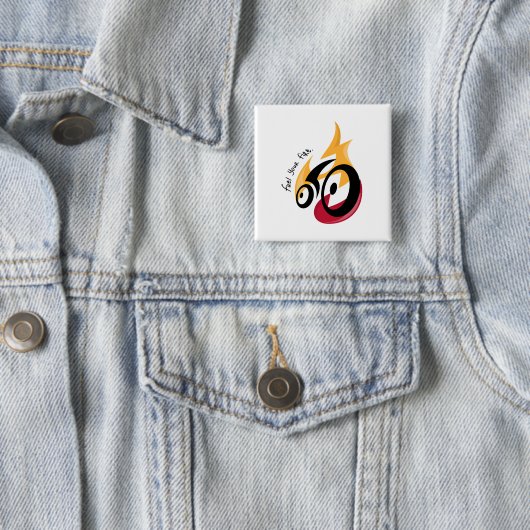 Feuer tanken. Radmotivation Button (Beispiel)