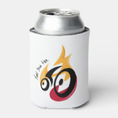 Feuer tanken. Radmotivation Dosenkühler (Kanne Vorderseite)