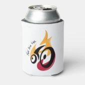 Feuer tanken. Radmotivation Dosenkühler (Kanne Rückseite)