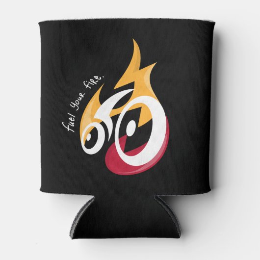 Feuer tanken. Radmotivation Dosenkühler (Vorderseite)