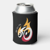 Feuer tanken. Radmotivation Dosenkühler (Kanne Rückseite)