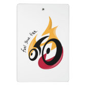 Feuer tanken. Radmotivation Mini Klemmbrett (Rückseite)