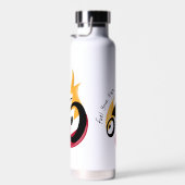 Feuer tanken. Radmotivation Trinkflasche (Rechts)