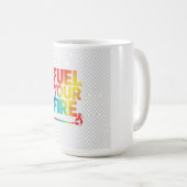 Feuer tanken, T - Shirt gestalten Kaffeetasse (VorderseiteRechts)