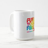 Feuer tanken, T - Shirt gestalten Kaffeetasse (Vorderseite Links)