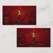 Feuer-Tanz Visitenkarte (Vorne/Hinten)