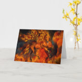 Feuer-Tänzer ArtCard Karte (Gelbe Blume)