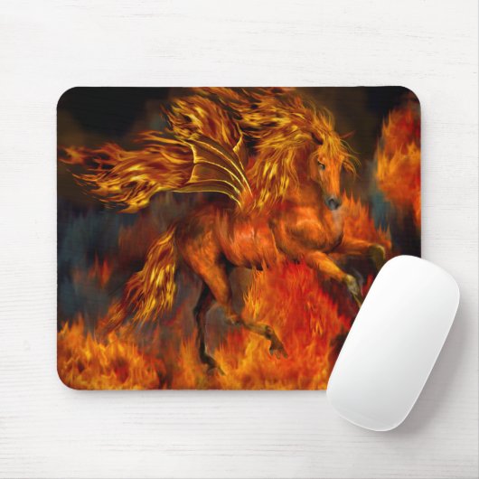 Feuer-Tänzer-Fantasie Mousepad (Mit Mouse)