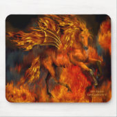 Feuer-Tänzer-Fantasie Mousepad (Vorne)