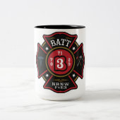 Feuer-Tasse des Bataillon-3 Zweifarbige Tasse (Mittel)
