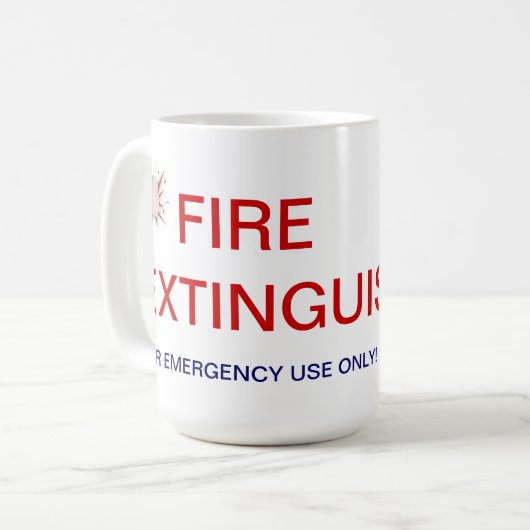 Feuer-Tasse Kaffeetasse (Vorderseite Links)