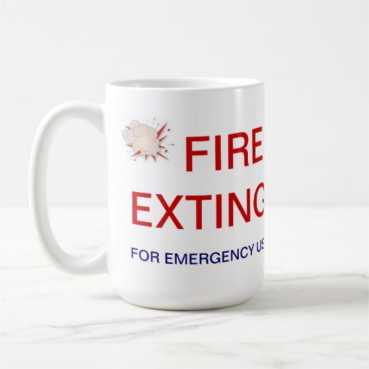 Feuer-Tasse Kaffeetasse (Links)