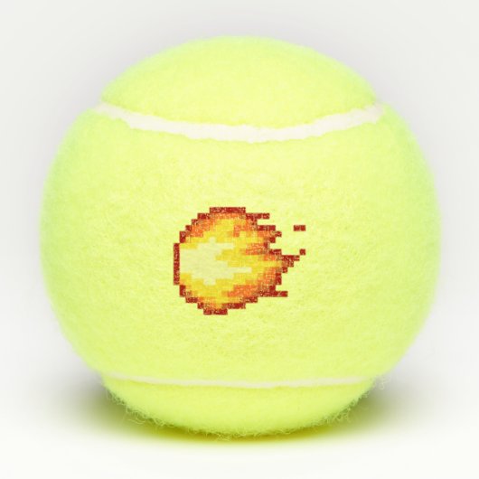 Feuer Tennisbälle (Rückseite)