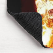 Feuer-Teufel-Hörner fertigten Mausunterlage Mousepad (Ecke)