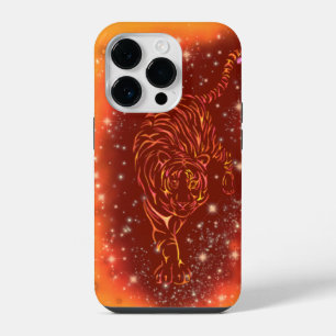 Feuer-Tiger-Lauf-iPhone-Hülle Sternennacht iPhone 14 Pro Hülle