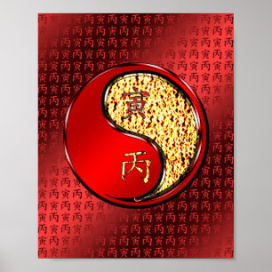 Feuer-Tiger Poster