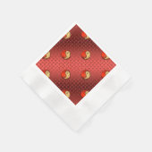 Feuer-Tiger Serviette (Ecke)
