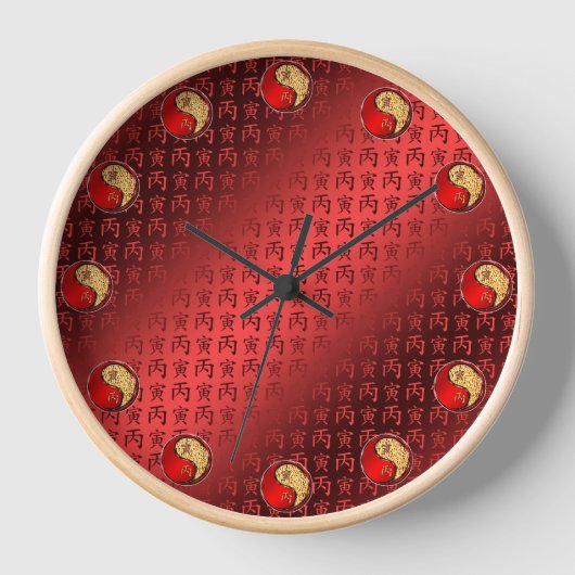 Feuer-Tiger Uhr (Vorderseite)