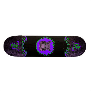 Feuer-Tigerlila Skateboard