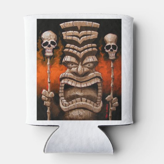 Feuer Tiki Cooler Dosenkühler (Rückseite)