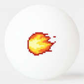 Feuer Tischtennisball (Rückseite)