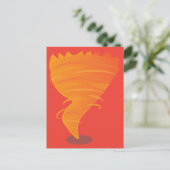 Feuer-Tornado Postkarte (Stehend Vorderseite)