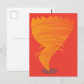 Feuer-Tornado Postkarte (Vorne/Hinten)