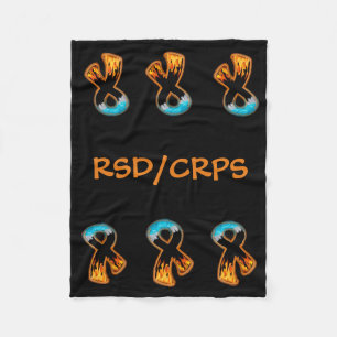 Feuer-u. Eis-Band Fleecedecke